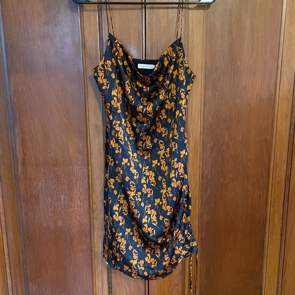 Lush cowl neck mini dress